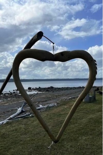 Heart on a beach, Haida Gwaii